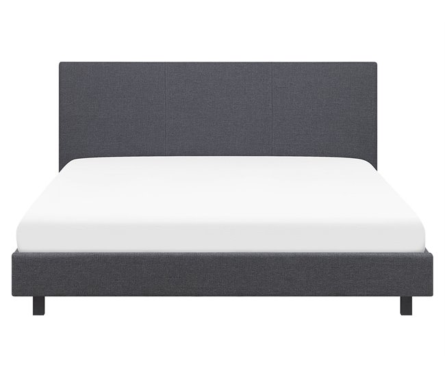 Beliani Cama de água Poliéster ALBI 175x211 Cinza