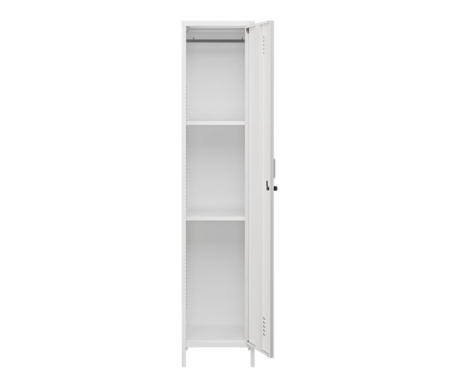 Armário de roupeiro Seinäjoki em aço 38 Branco