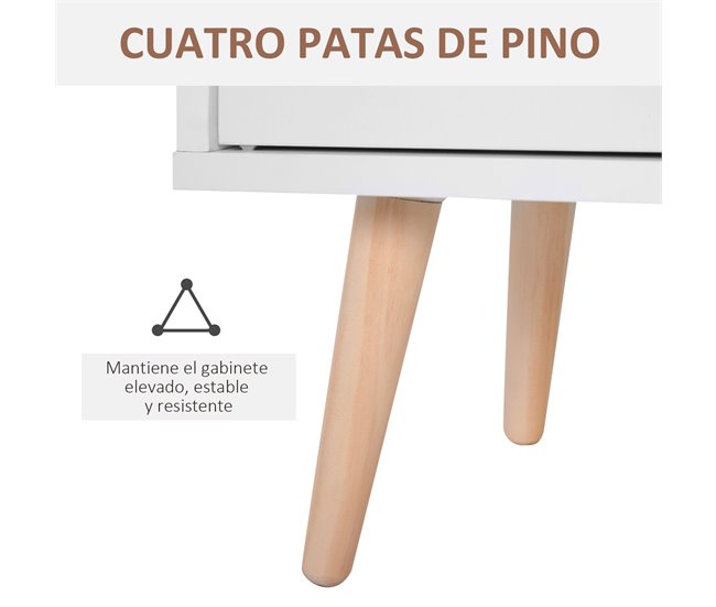 Armário Particle Board HOMCOM, casa - móveis de armazenamento 80 Branco