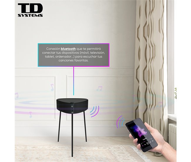 Altifalante Mesa Bluetooth 20W - TD Systems SM20B11PGO Cinza Escuro