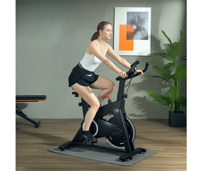 Bicicleta Estática Aço e ABS SPORTNOW Preto