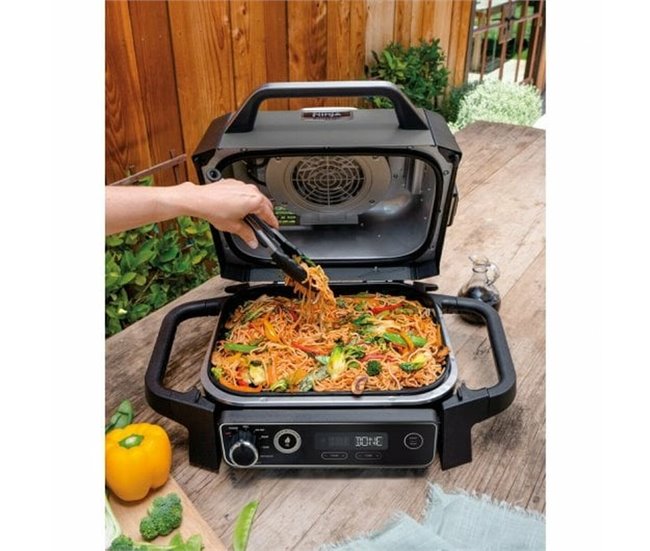 Fritadeira sem Óleo Woodfire Outdoor Grill Preto