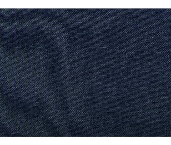 Beliani Cama com estrado Poliéster MARMANDE 86x214 Azul Marino