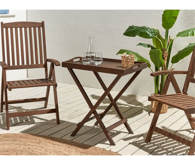 Beliani Mesa de apoio AMANTEA Castanho