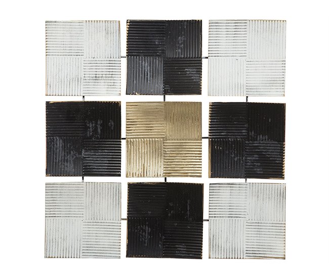 Beliani Decoração de parede TITANIUM Preto