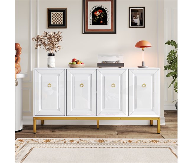 Aparador com 4 portas Branco