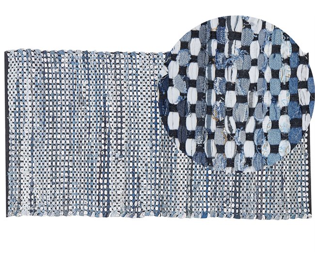 Beliani Entrelaçado ALANYA 80x150 Multicor