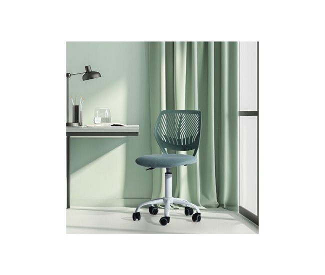 Cadeira de escritório infantil Turquesa