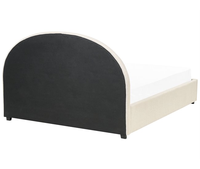 Beliani Cama baú Poliéster VAUCLUSE 174x214 Azul Claro