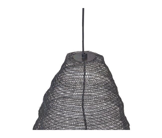 Beliani Candeeiro de tecto PARBATI Preto