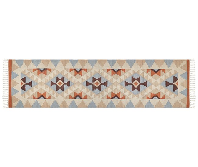 Beliani Kilim DILIJAN 80x300 Multicor