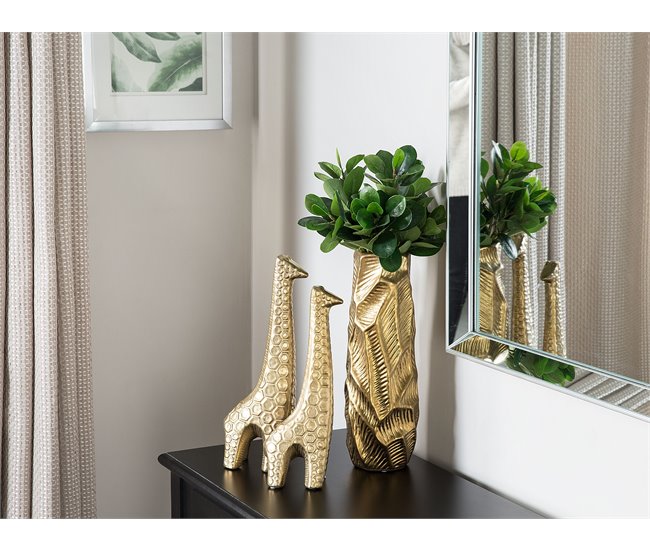 Beliani Jarrón decorativo ZAFAR Dourado