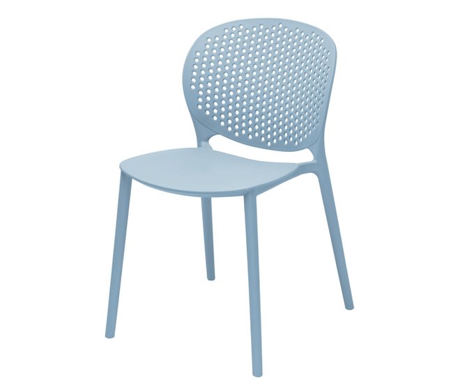 4 cadeiras de jardim de design Lolly Azul