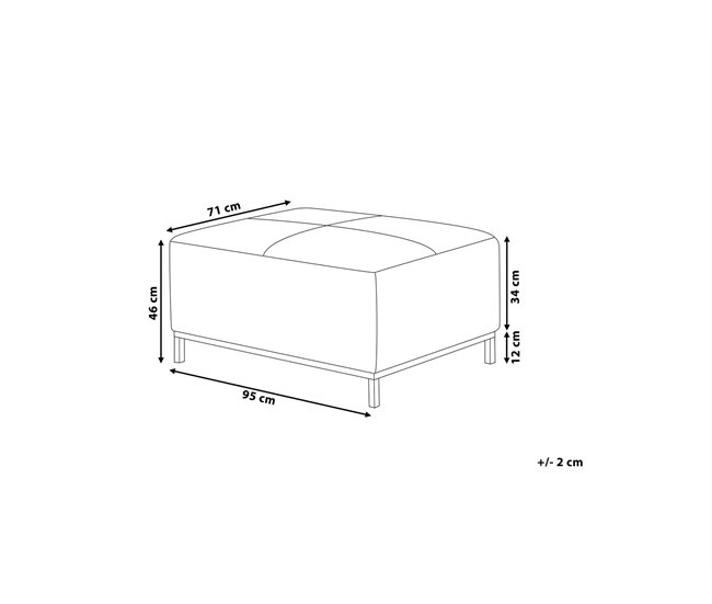 Beliani Reposapiés OSLO Azul/ Verde