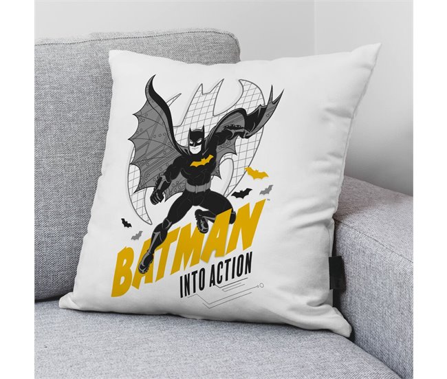 Capa de travesseiro Batman Comix 1B Branco