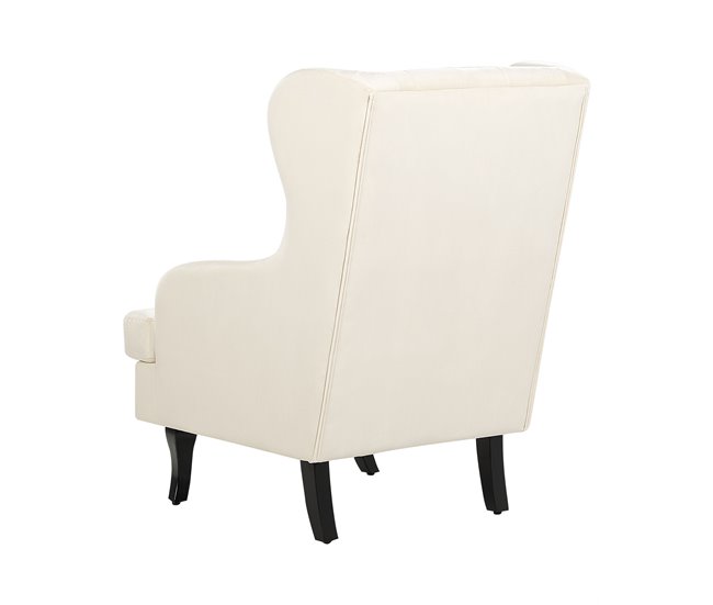Beliani Poltrona ALTA Branco/ Bege