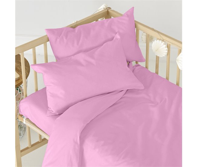 Basic Lençol de berço Rosa