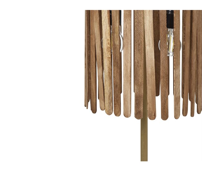 Beliani Candeeiro de mesa SABARI Castanho