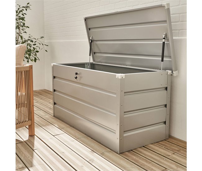 Arca de jardim metálica DETROIT 385L 99 AlumÍnio