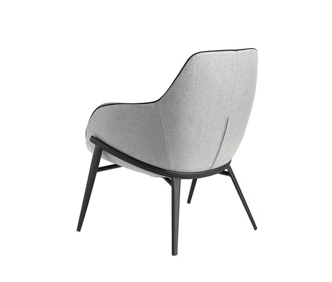 ANGEL CERDA Poltrona em tecido cinzento Cinza