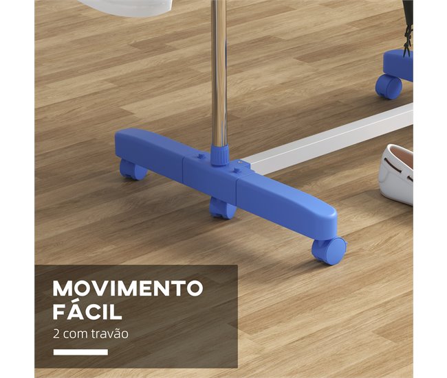 Estendal ABS, PP e Aço HOMCOM, loja de ferragens - lavanderia Azul