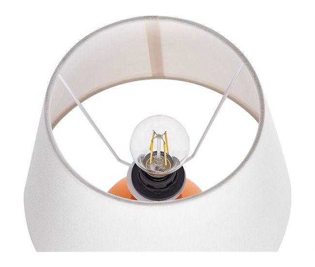 Beliani Candeeiro de mesa FABILOS Laranja