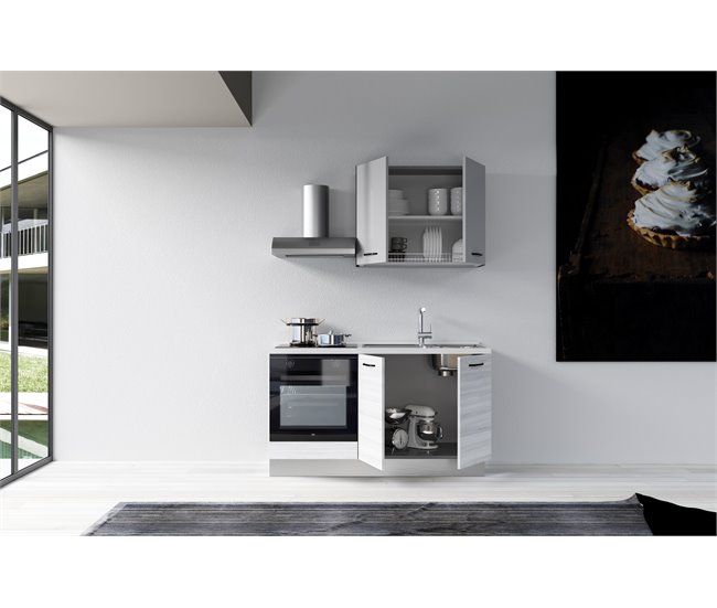 Cozinha GILDA 2.0 Direita Branco/cinza