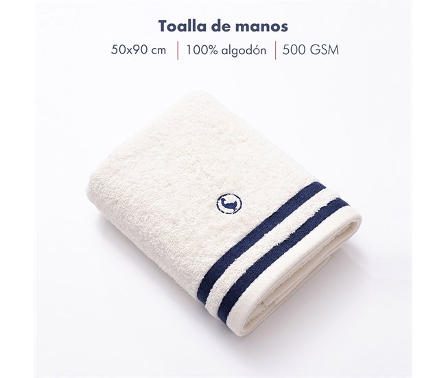 Toalha de mãos 100% Algodão 500GSM El Ganso Cru