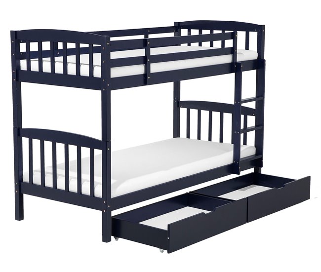 Beliani Beliche Pinho REVIN 87x208 Azul Marino