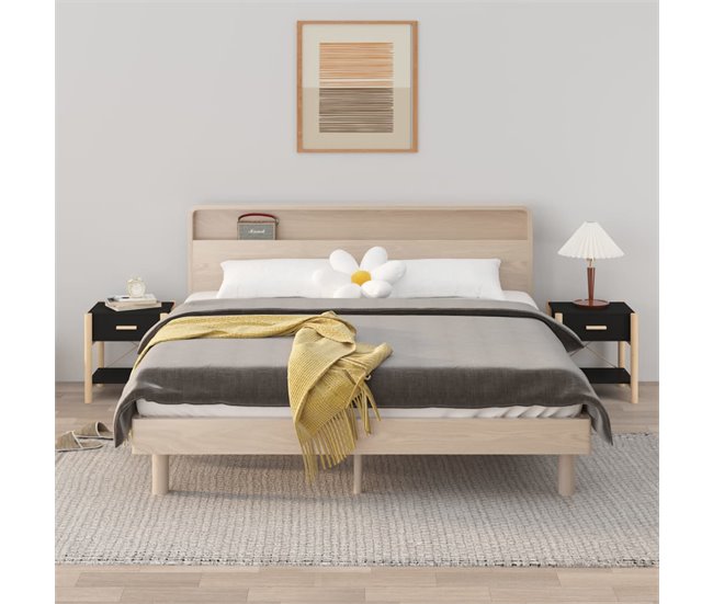 Soluna Home - Mesitas De Noche Surprise 2 peças 42 Preto