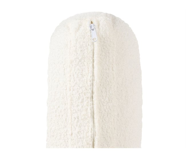 Beliani Sofá de 2 lugares Bouclé SOVIK Branco/ Bege