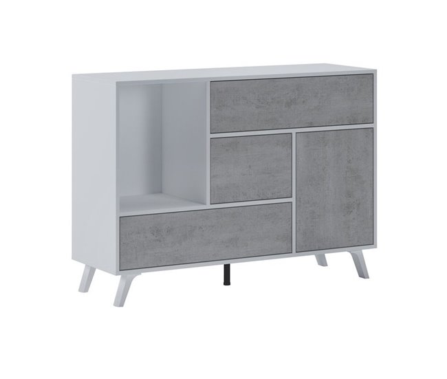  Aparador Wind 119 Branco/cinza