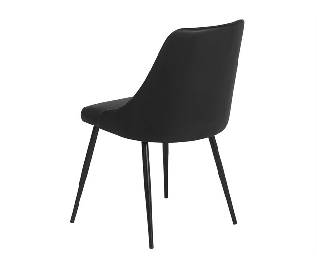 Beliani Silla de comedor VALERIE Preto