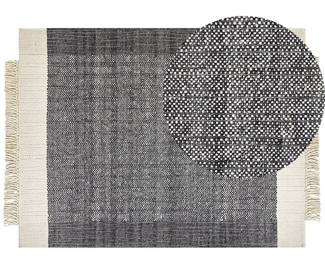 Beliani Pelos curtos ATLANTI 160x230 Branco/ Bege