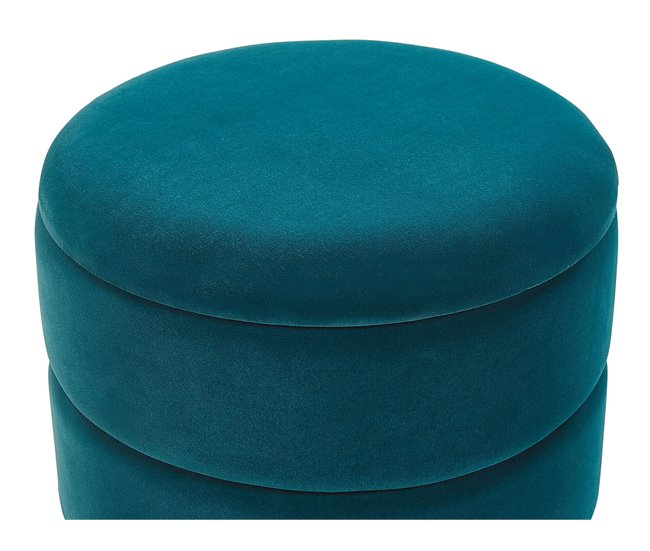 Beliani Pufe ELGIN Azul/ Verde