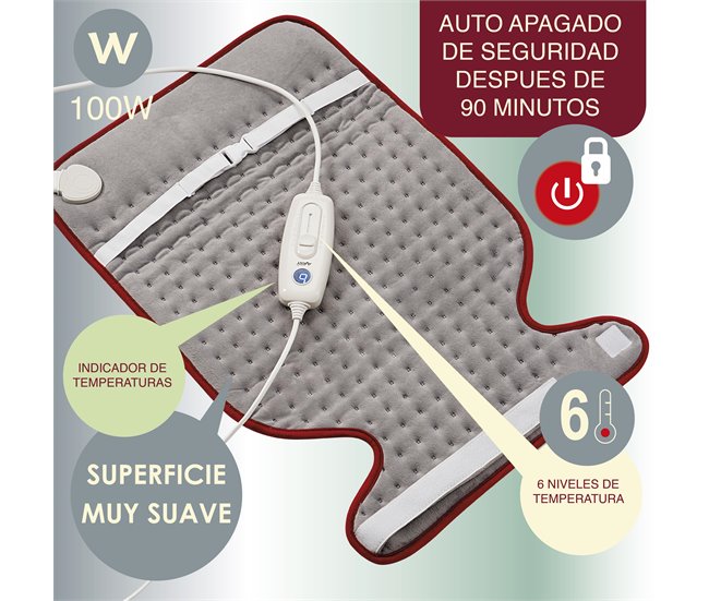 Almofada Elétrica 100W Cinza