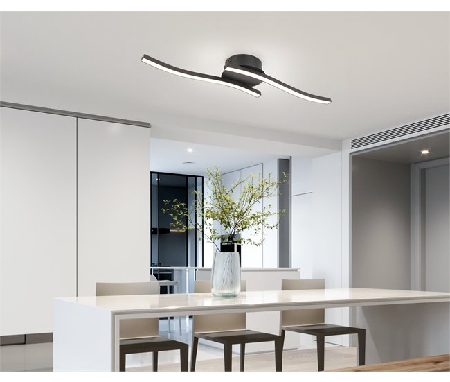 Plafon BLANCA LED marca CONFORAMA Preto
