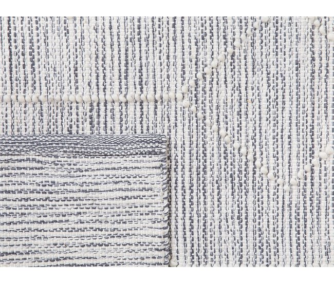Beliani Entrelaçado EDREMIT 80x150 Cinza