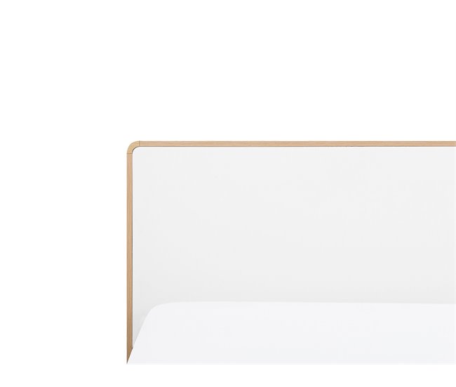 Beliani Cama com estrado MDF SERRIS 148x215 Castanho