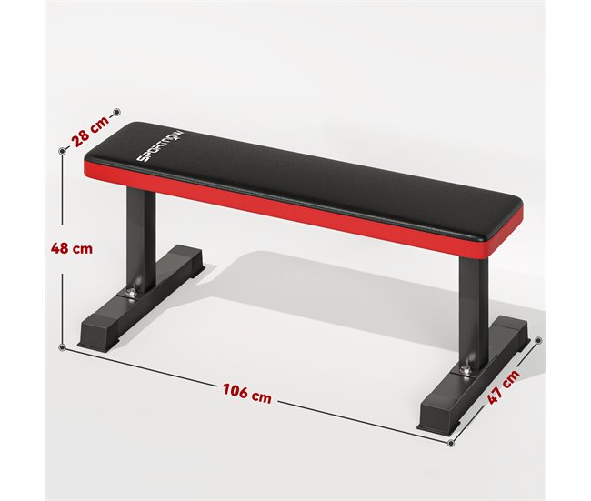 Banco de Musculação Aço e PU SPORTNOW Preto