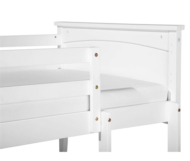 Beliani Beliche Pinho ALBON 97x208 Branco