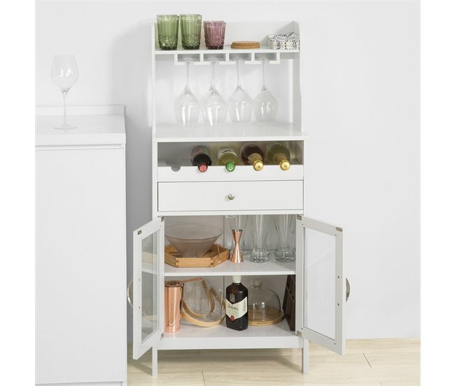 Aparador de cozinha FSB24-W SoBuy Branco