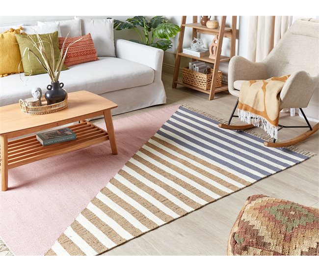 Beliani Entrelaçado ENGIZ 140x200 Multicor