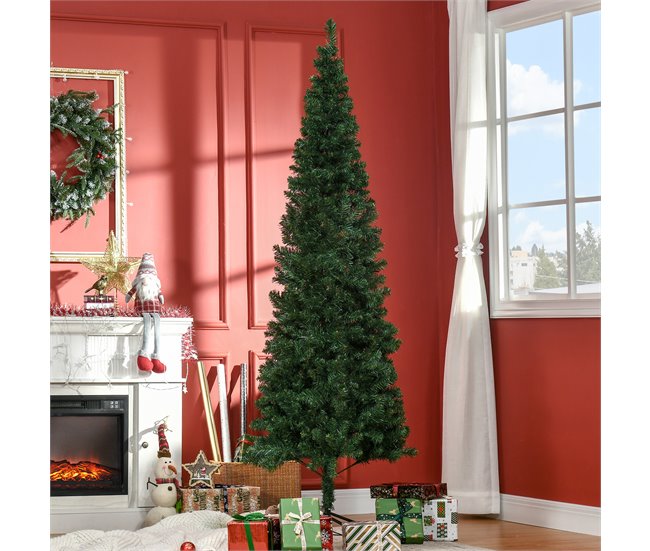 Árvore de Natal Artificial PVC, metal e plástico HOMCOM Verde