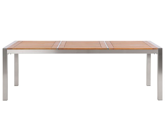 Beliani Mesa de refeição GROSSETO 100x220 Castanho