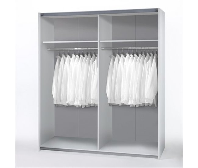  Roupeiro 2 portas de correr 196 Branco