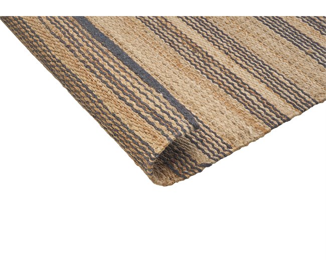 Beliani Entrelaçado BUDHO 160x230 Cinza Escuro