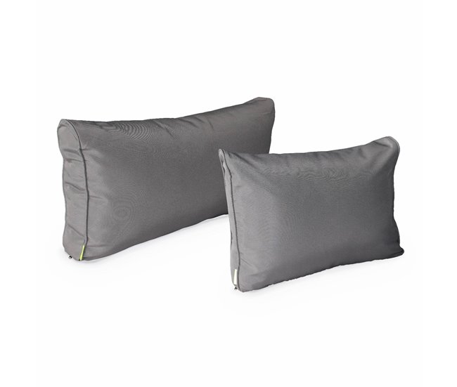 Conjunto de capas de almofadas para mobiliário de jardim Venezia Cinza Escuro