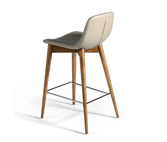 ANGEL CERDA Banco em pele ecológica cor de vison Nogal