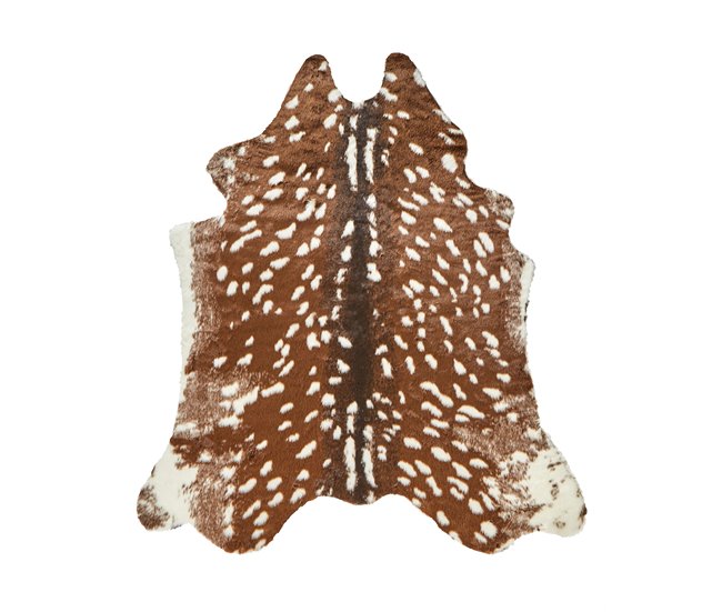 Beliani Decoração em pele de ovelha KNOLL 130x170 Castanho